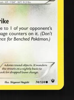 Meowth 74/124 LP Fates Collide English Pokemon Card TCG - Image 3