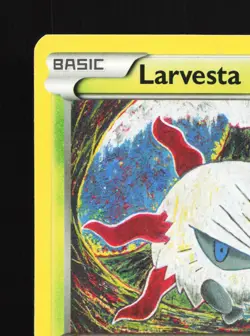 Larvesta 14/114 Steam Siege LP Pokemon Card TCG - Image 4
