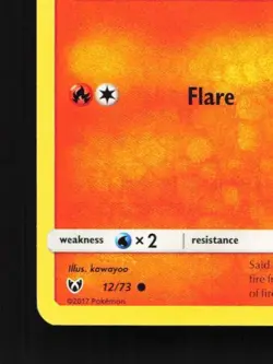Larvesta 12/73 LP Shining Legends English Pokemon Card TCG - Image 2
