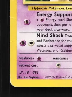 Sabrina's Drowzee 95/132 HP Gym Challenge English Pokemon Card TCG - Image 2