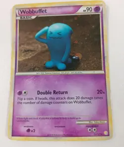 Pokemon Wobbuffet Holo Rare Trading Card HeartGold SoulSilver 13/123 TCG #Live - Image 1