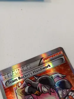 POKEMON Team Rocket's Handiwork Full Art Trainer Card Holo Rare - PRE-OWNED - Image 5