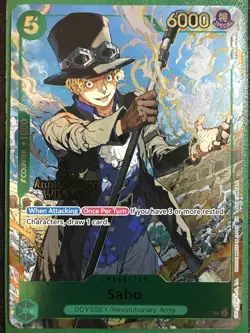 Sabo - OP09-027 (3rd Anniversary Winner) OP09-027 One Piece Promotion Cards Foil - Image 1