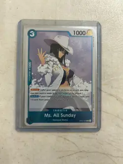 One Piece Ms. All Sunday OP01-079 Trading Card Baroque Works - Image 1