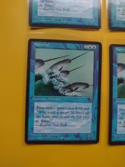 NArwhal. Homelands rare RESERVED LIST PLAYSET Old Vintage. MTG 4 Card - Image 4
