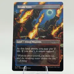 MTG Lorwyn Eclipsed - Steam Vents (Borderless) - ECL - NM - Image 2