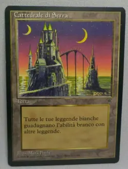 CATHEDRAL OF SERRA MAGIC THE GATHERING LEGENDS Trading Card #235 ITALIAN 1995 - Image 1