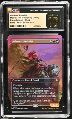 ASHROOT ANIMIST Foundations Borderless Foil Rare CGC 10 Pristine MTG [Nos] - Image 1