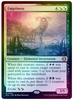 1x Emptiness, Foil, Lorwyn Eclipsed, Magic the Gathering MTG NM - Image 1