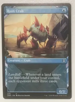 *showcase RUIN CRAB 295 Zendikar Rising MTG Magic NM - Image 1