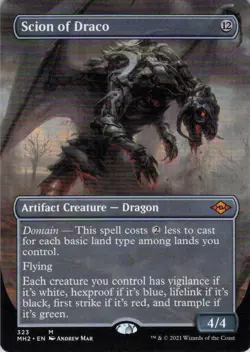MTG Scion of Draco (Borderless) (323) | NM | Modern Horizons 2 {MH2} - Image 1