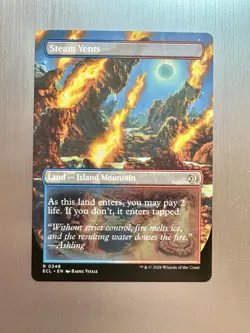 Steam Vents - 348 - MTG: Lorwyn Eclipsed - Reversible Shockland - Borderless - Image 2
