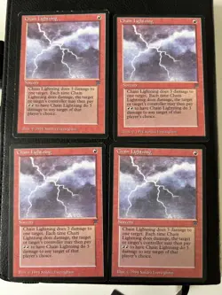 4x MtG Chain Lightning: Legends MP - Image 1