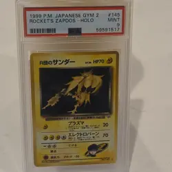 Pokemon TCG Rocket's Zapdos Challenge Darkness 145 Holo PSA 9 Japanese 70 HP - Image 1