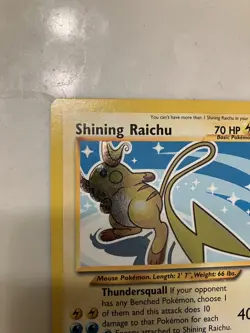 Pokemon TCG Shining Raichu Neo Destiny Holo Card 111/105 Secret Rare NM - Image 3