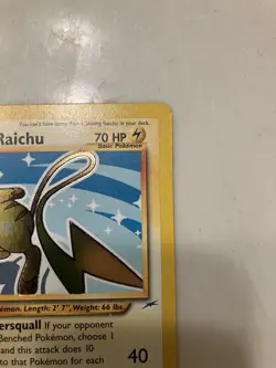 Pokemon TCG Shining Raichu Neo Destiny Holo Card 111/105 Secret Rare NM - Image 4