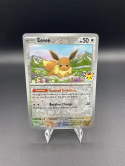 Eevee - Pokemon Day 2025 Reverse Cosmos Holo 074/131 Prismatic Evolutions Promo - Image 1