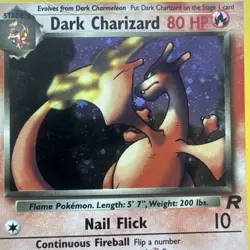 2000 Pokemon Card Dark Charizard HOLO 4/82 Team Rocket MP - Image 4