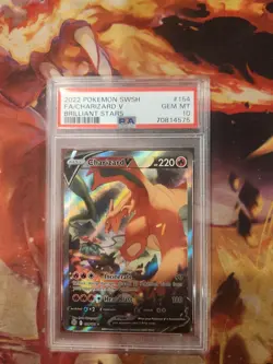 2022 Pokemon SWSH FA/Charizard V Brilliant Stars 154/172 - Image 1
