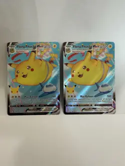 Pokemon TCG Flying Pikachu VMAX Holo Ultra Rare Card 007/025 Celebrations - Image 1