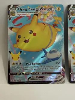 Pokemon TCG Flying Pikachu VMAX Holo Ultra Rare Card 007/025 Celebrations - Image 2