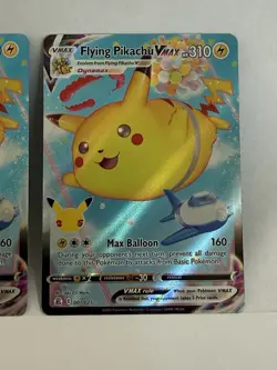 Pokemon TCG Flying Pikachu VMAX Holo Ultra Rare Card 007/025 Celebrations - Image 3
