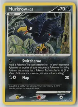 Murkrow 72/147 Pokemon TCG Supreme Victors Uncommon Lightly Played (LP) 1 - Image 1