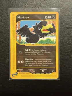 Murkrow 79/144 Skyridge Common (LP) Pokemon TCG WOTC - Image 1