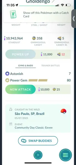 Pokemon Go Shiny Gholdengo - Image 2