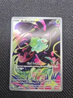 Bulbasaur Mega Evolution Special Illustration Rare 133/132 Pokemon TCG - Image 1