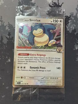 Pokemon TCG Hop's Snorlax 117/159 Journey Together Gamestop Promo SEALED - Image 1