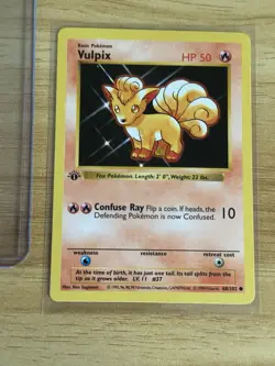Vulpix Shadowless 1st First Edition 68/102 Pokemon Base Set - Image 2