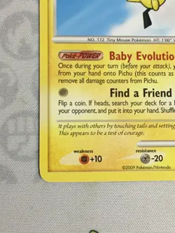 D1322 POKEMON TCG POP SERIES 9 PICHU 11 NM UNCOMMON - Image 4