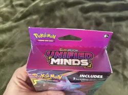 Pokemon TCG Sun & Moon Unified Minds Hanger Box Sealed (3 Booster Packs) - Image 4