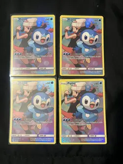 Pokemon TCG Piplup Sun & Moon Cosmic Eclipse 239/236 Holo Secret Rare lot mint - Image 1