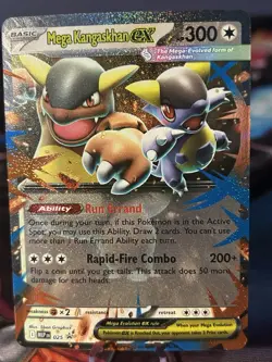 2025 POKEMON MEP EN-ME BLACK STAR PROMO 025 MEGA KANGASKHAN EX NM/M - Image 1