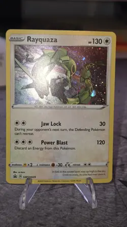 Pokemon Rayquaza SWSH029 Cosmos Holo Black Star Promo - Nm - Image 3
