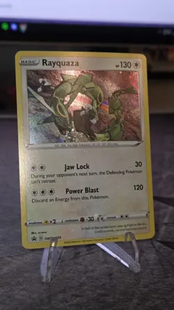 Pokemon Rayquaza SWSH029 Cosmos Holo Black Star Promo - Nm - Image 4