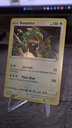 Pokemon Rayquaza SWSH029 Cosmos Holo Black Star Promo - Nm - Image 5