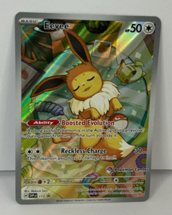 Eevee 173 Pokemon Center Exclusive Stamped Prismatic Evolutions ETB Promo - Image 1