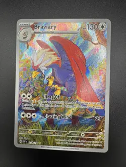 Braviary 214/191 Illustration Rare Pokemon Surging Sparks Near Mint Ultra Rare - Image 3