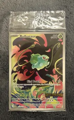 Pokemon TCG Bulbasaur IR 133/132 Mega Evolutions Stamped Promo Sealed - Image 1