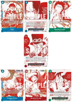 One Piece Card Game 3 Anniversary Set Promo Luffy Ace Sabo OP-13 Near Mint NM - Image 1