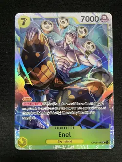One Piece Card TCG - Enel (OP05-100) (V.1) SR NEAR MINT English - Image 1