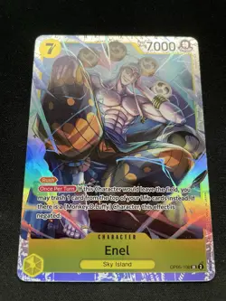 One Piece Card TCG - Enel (OP05-100) (V.1) SR NEAR MINT English - Image 3