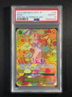 [PSA10] Nami ONE PIECE Card Game Japanese OP08-106 OP09 Special Alt Art - Image 2