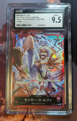 CGC 9.5 One Piece ST21-001 L Monkey.D.Luffy - Japanese - EX Gear5 2024 #2 - Image 1