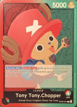 One Piece TCG - Leader Einzelkarte - OP08-001 Tony Tony.Chopper L/EN/NM - Image 1
