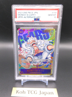 PSA 10 Luffy Nika Gear 5 OP05-119 Parallel SEC New Era Japanese One Piece Card - Image 4