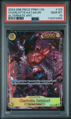One Piece PSA 10 Charlotte Katakuri #PRB01 Alternate Art 2024 English - Image 2